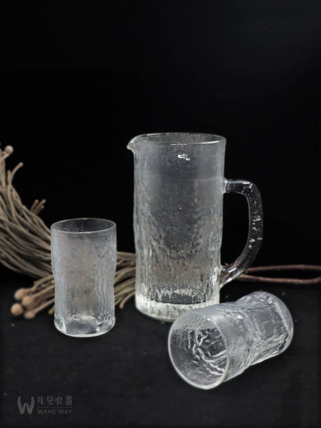 早期透明杯壶组-雾冰 - 茶具/茶杯 - 玻璃 透明