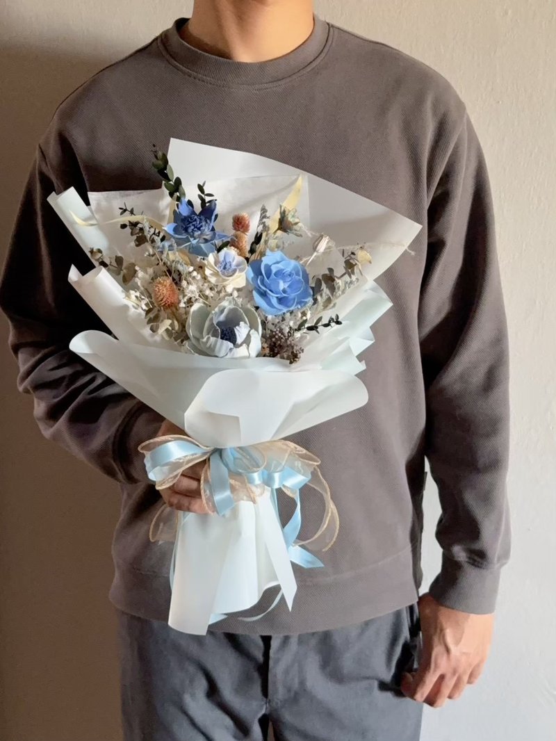 Sheng Garden盛世花苑【给你一片晴空】永生花束情人节送礼 - 干燥花/捧花 - 植物．花 蓝色