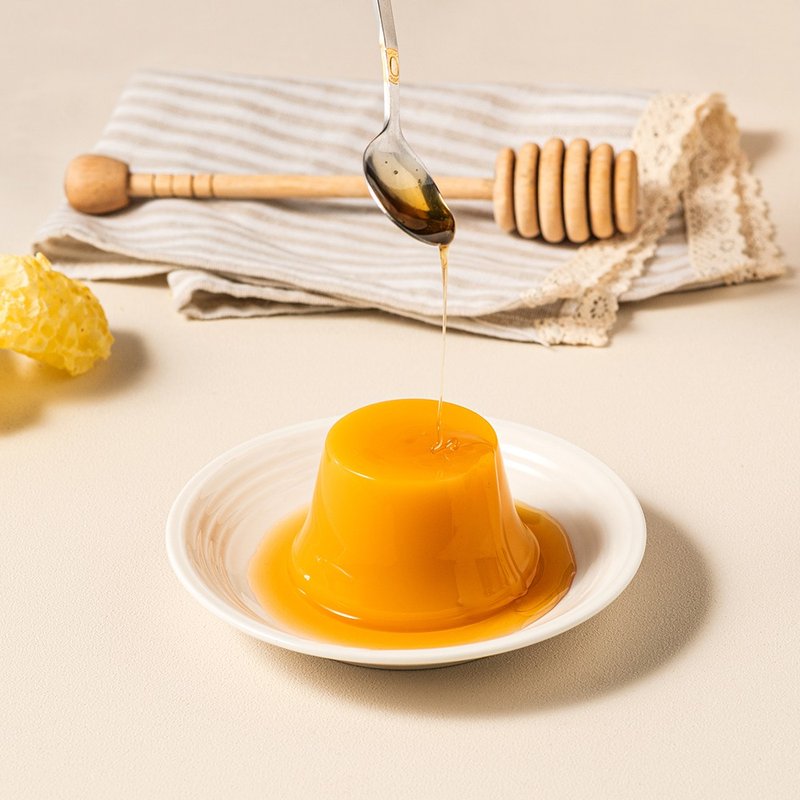 蜜蜂故事馆 百花蜜芒果布丁 - 奶冻/布丁 - 新鲜食材 橘色