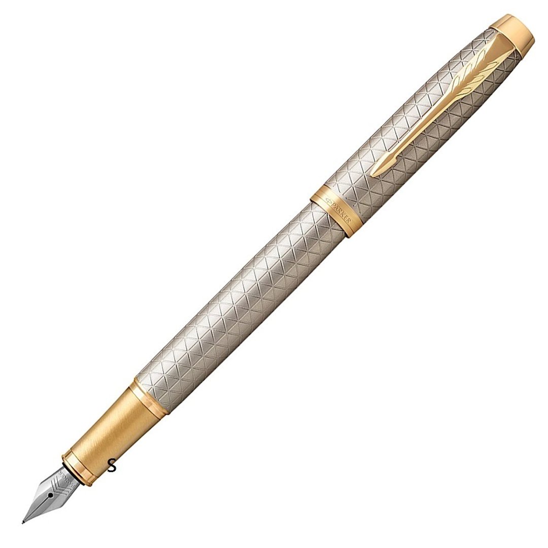 PARKER 新经典豪华系列 钢笔 细格纹香槟金夹 - 钢笔 - 其他金属 金色