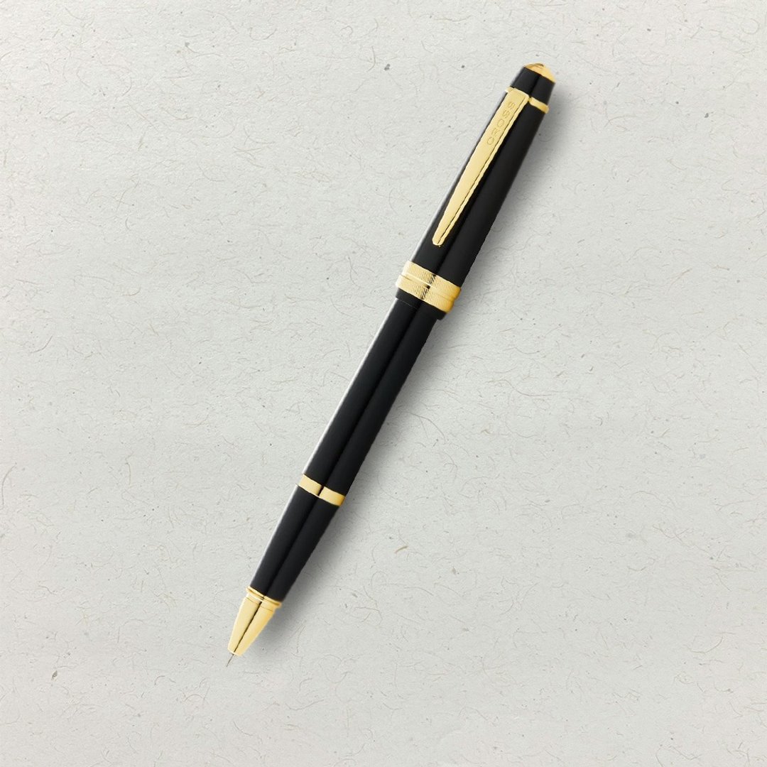 CROSS Bailey Light贝礼轻盈系列金夹亮黑钢珠笔 (原厂正货) - 钢珠笔 - 树脂 黑色