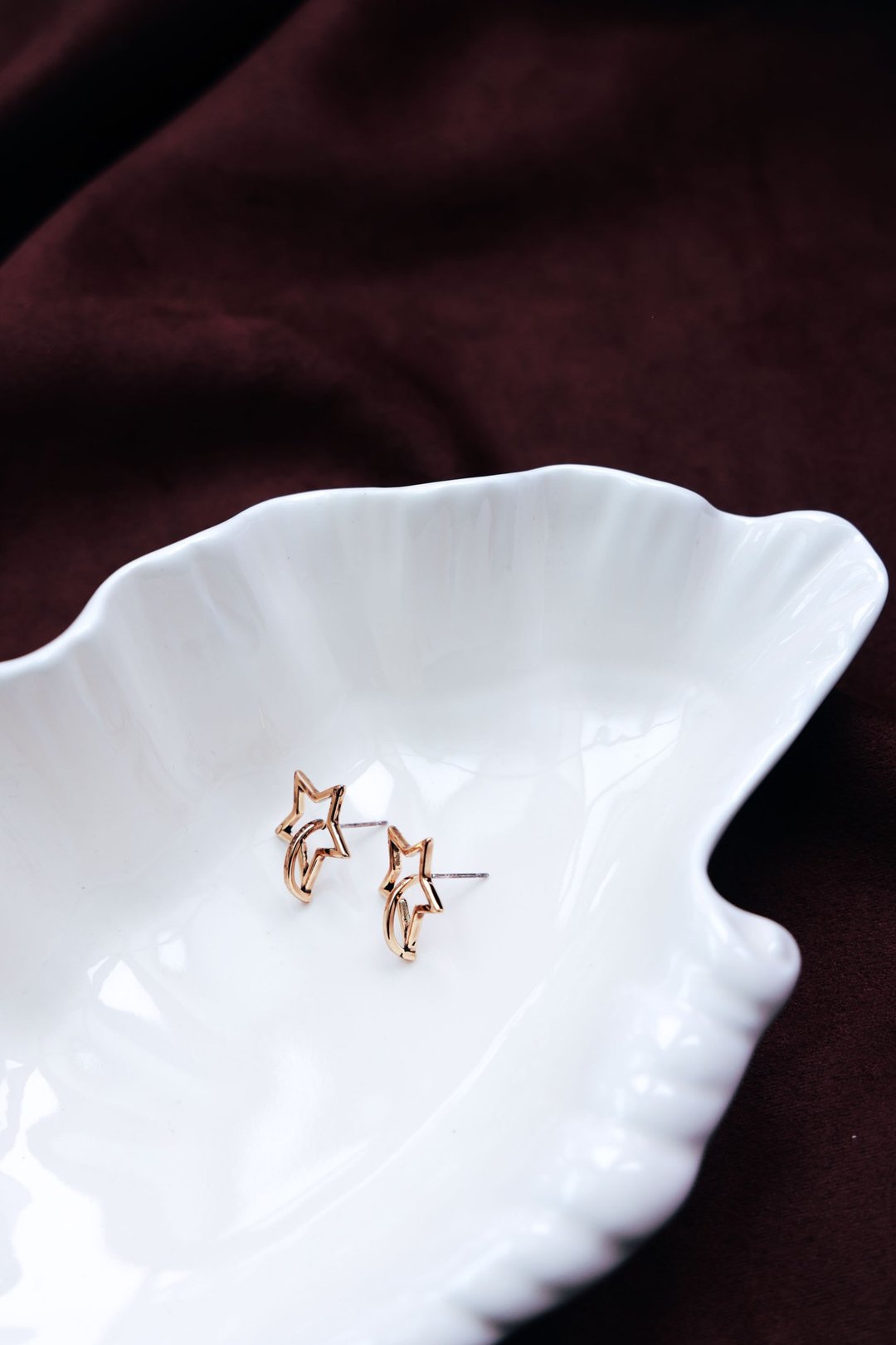 COR-DATE / UNISEX / 星星线条耳环 - 耳环/耳夹 - 其他金属 