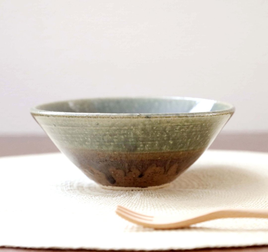 特价商品 / 织部与红茶碗 1 - 碗 - 陶 绿色