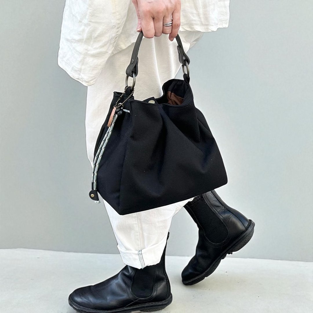 BALON mini 黑 × 黑 CORDURA 尼龙防泼水材质包款 - 侧背包/斜挎包 - 尼龙 黑色