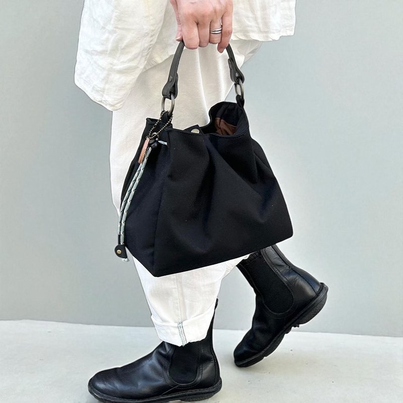 BALON mini 黑色 x 黑色 CORDURA 防泼水尼龙材质包款 - 侧背包/斜挎包 - 尼龙 黑色