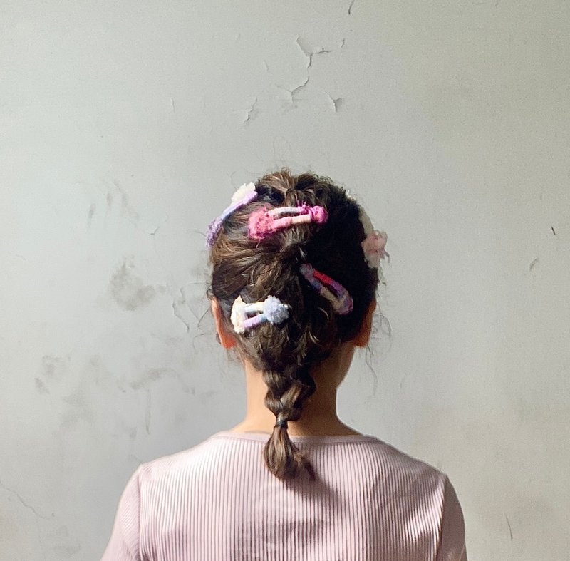 纱丽圈圈耳环・大地 - 发饰 - 丝．绢 蓝色