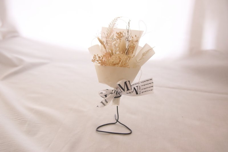 【纯白小花束盒】经典系列 I 干燥花 I 永生花 I 礼物 I 精品 I - 摆饰 - 植物．花 