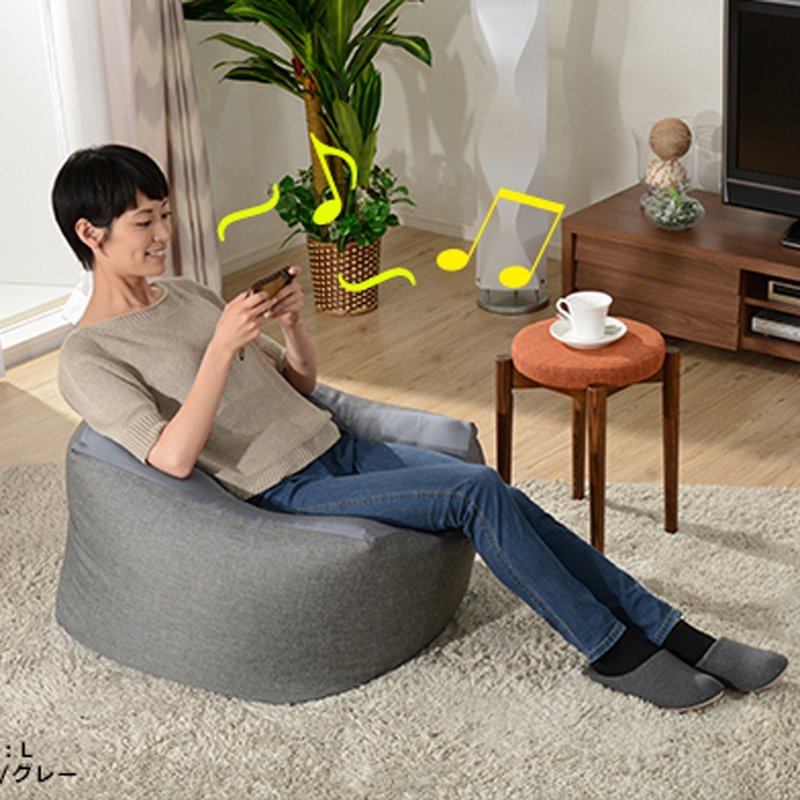 【CELLUTANE】懒人骨沙发A600系列 日本授权贩售 - 枕头/抱枕 - 棉．麻 灰色