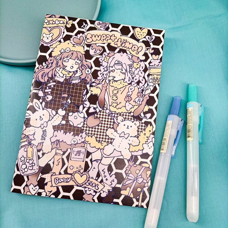 BT080_嗶嗶畫畫空白筆記本D_bbhh.ing blank notebook D - 笔记本/手帐 - 纸 多色