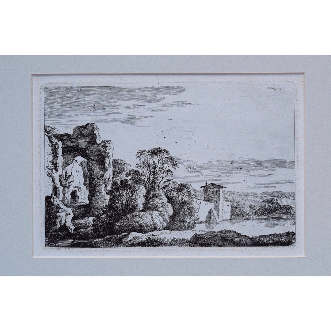 有废墟的风景 - 迪特里西 & 雷希贝格 - 版画挂画 - 海报/装饰画/版画 - 纸 