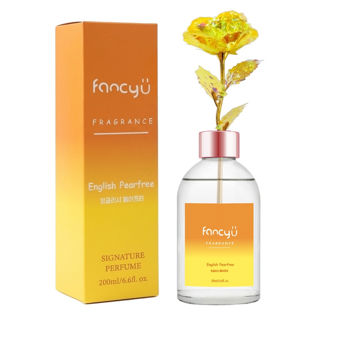 FANCY U 极光玫瑰扩香瓶 - 英国梨小苍兰 English Pearfree - 香薰/精油/线香 - 精油 黄色