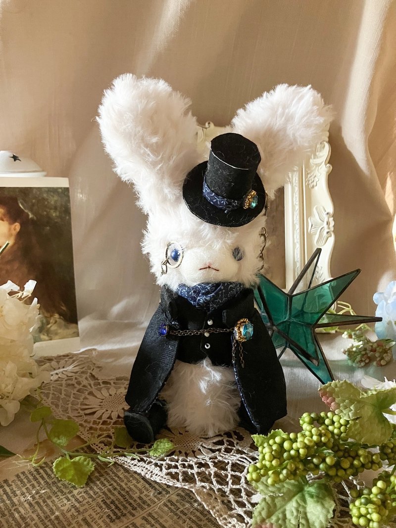 钩针玩偶 画商大卫 - 玩偶/公仔 - 羊毛 黑色
