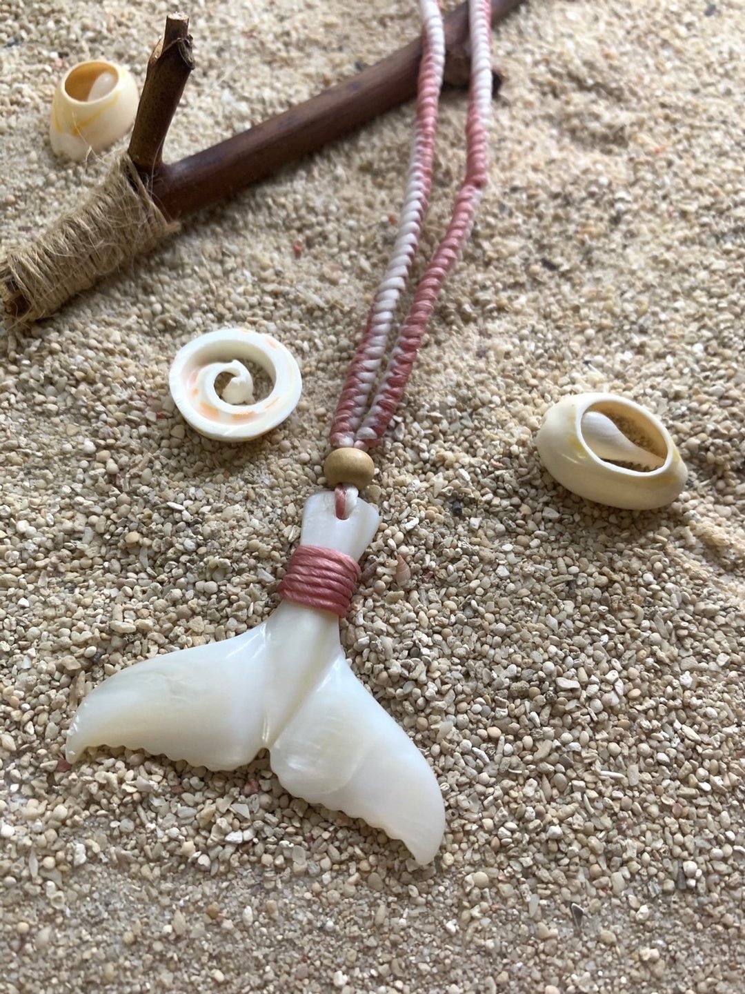 贝壳鲸鱼尾项链│Sea y'all 守护鲸落项链、象征永恒的守护 - 项链 - 其他材质 