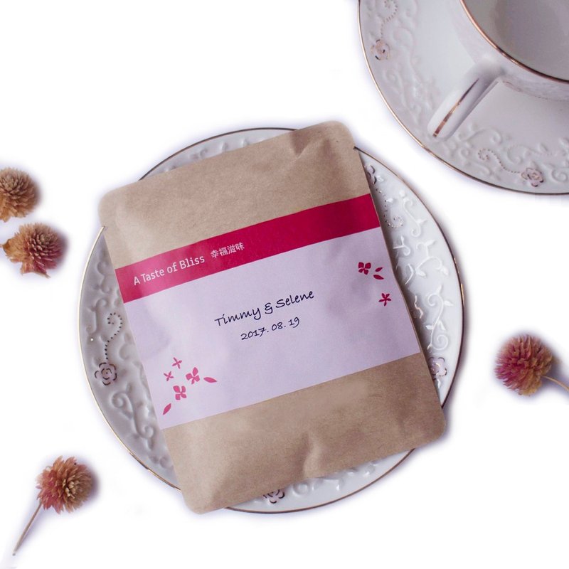 婚礼咖啡包/ 蔓越梅红色/ 定制化包装/ 三种咖啡豆可选 - 咖啡 - 其他材质 红色