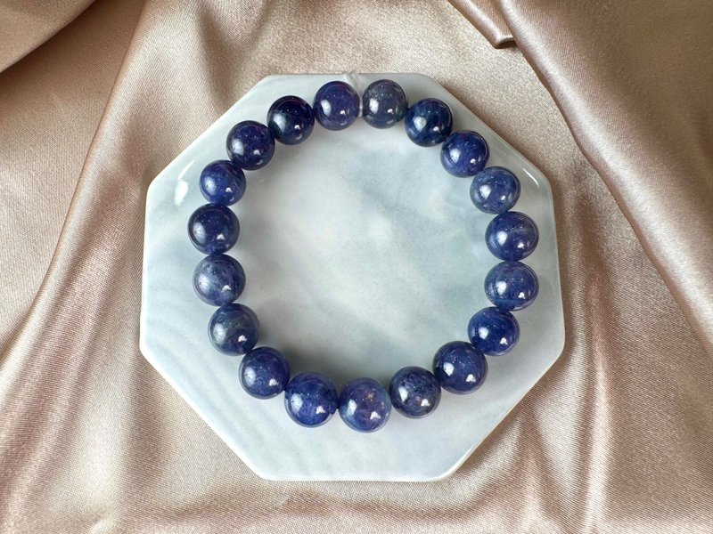 堇青石水晶手链 灵性 能量 礼物订制 送礼 眉心轮 喉轮 洞察力 - 手链/手环 - 水晶 紫色