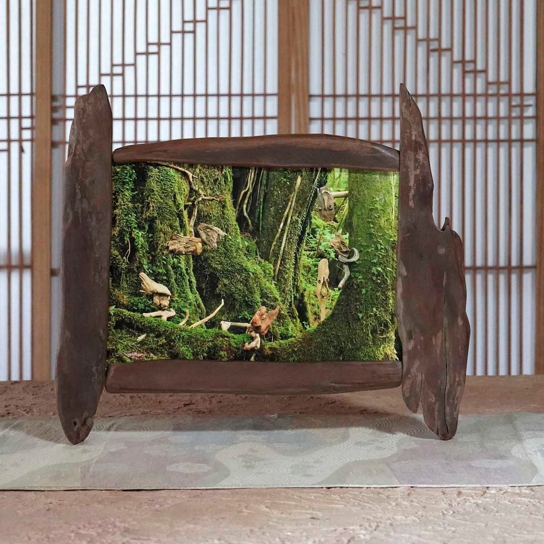 漂流木相框 照片框 相框 漂流木艺术 木制摆饰 自然艺术 106 - 画框/相框 - 木头 咖啡色