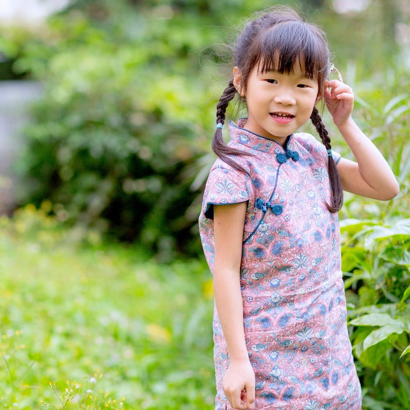 儿童旗袍 古风 冬季款 年年有鱼 - 旗袍 - 棉．麻 