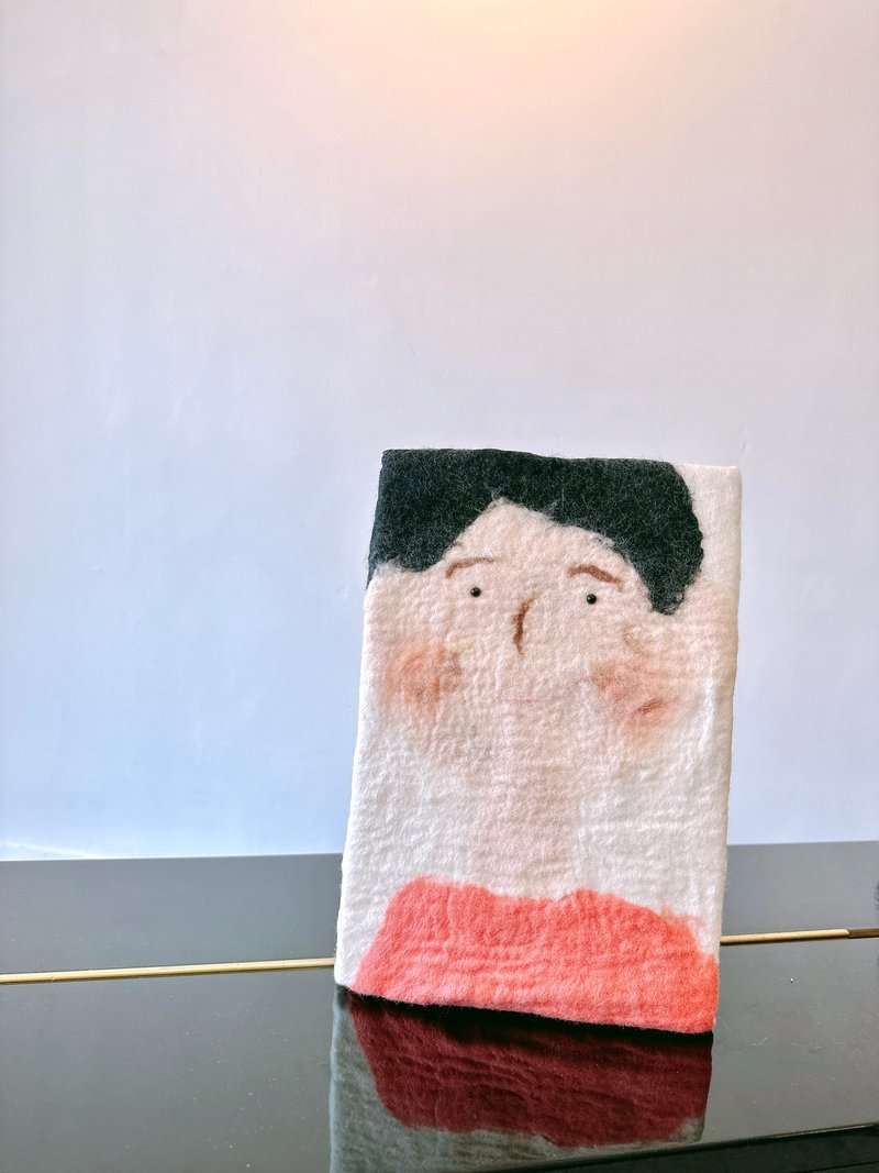 儿童在线体验  超Q人物自画像 羊毛毡无框画DIY材料包 影片教学 - 编织/刺绣/羊毛毡/裁缝 - 羊毛 多色