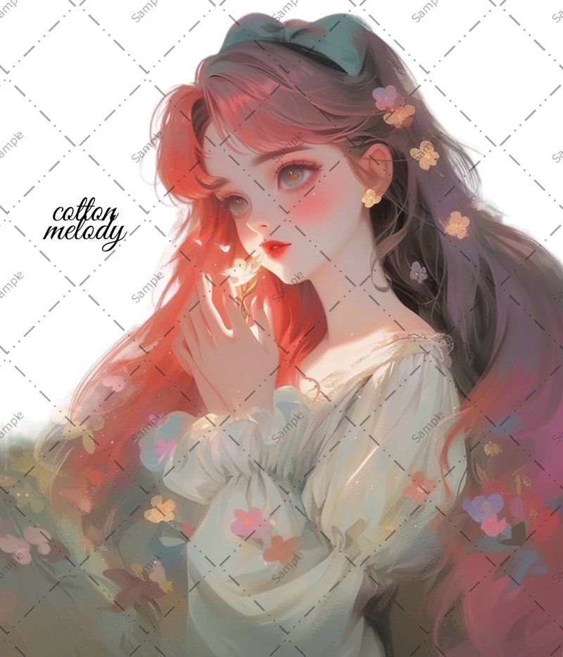 original sticker no.808 人物贴纸 原创贴纸 人物贴纸 女孩贴纸 原创人物贴纸 - 贴纸 - 纸 