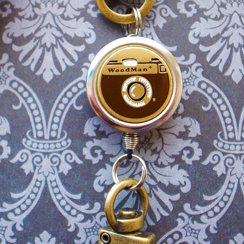 复古相机，钩式不锈钢伸缩票卡夹 - 证件套/卡套 - 其他金属 红色