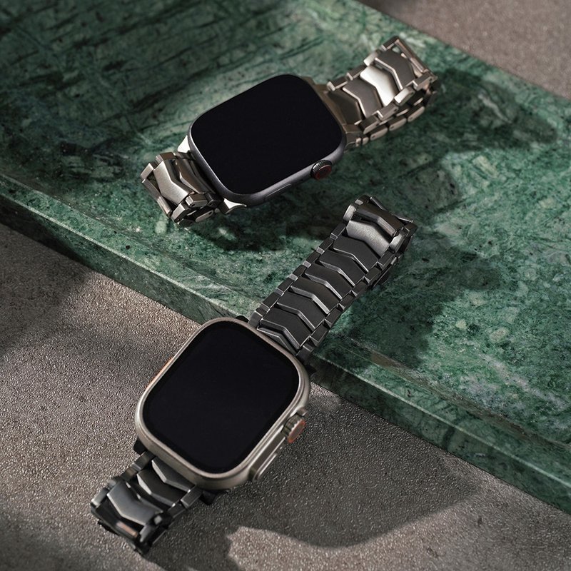 Apple watch - 轻量V型钛金属 苹果表带 - 表带 - 其他金属 