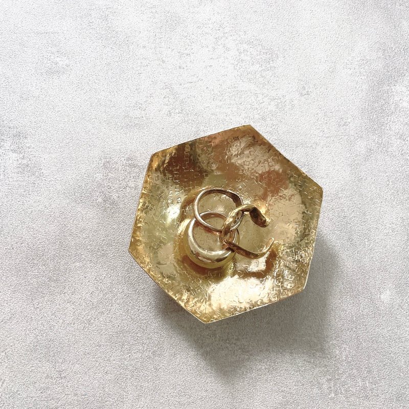 雪花黄铜配件托盘 - 收纳用品 - 铜/黄铜 金色
