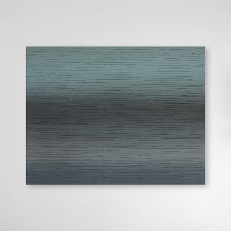 【包邮】绘画 抽象画 风景 黑色 蓝色 艺术 渐层 - 海报/装饰画/版画 - 压克力 黑色