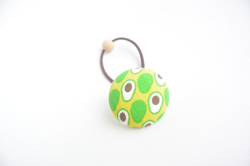 手感布包扣发束 - 绿 - 发饰 - 其他材质 绿色