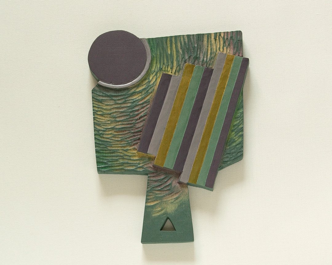 Woodcarving Handmirror (night sky) - 彩妆刷具/镜子/梳子 - 木头 绿色