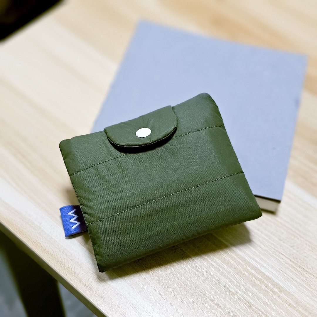 Bubble wallet - Olive - 皮夹/钱包 - 尼龙 绿色