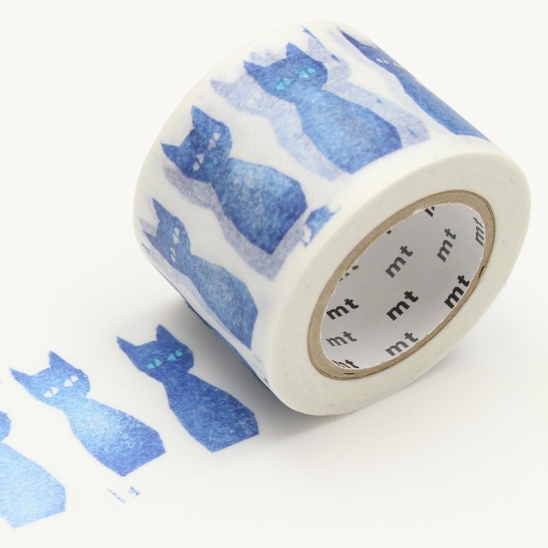 mt 和纸胶带 x mina perhonen【蓝猫 (MTMINA37)】2017SS - 纸胶带 - 纸 蓝色