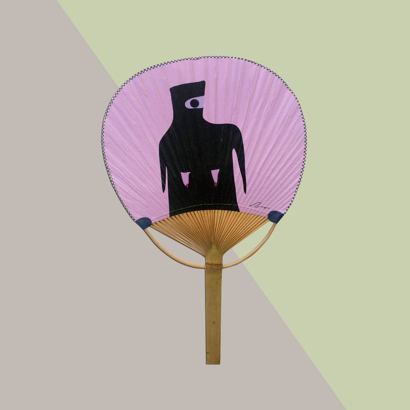 pinkmimi-團扇 - 电扇 - 竹 粉红色