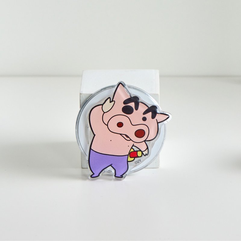 蜡笔小新肥嘟嘟佐卫门MagSafe气囊支架 - 手机座/防尘塞 - 压克力 多色