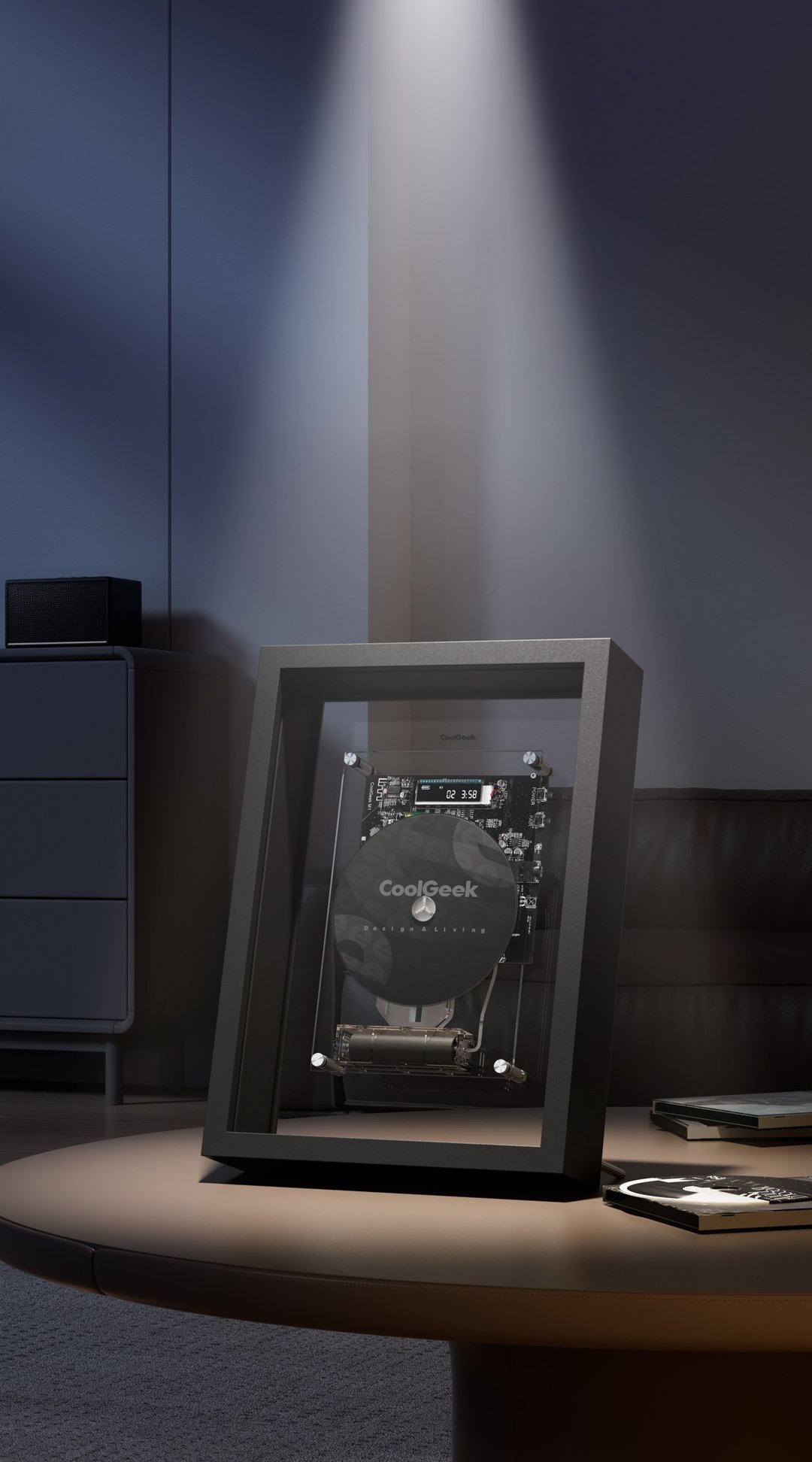 CoolGeek M1 MusicFrame CD播放器 (黑色 / 白色 ) - 摆饰 - 其他材质 