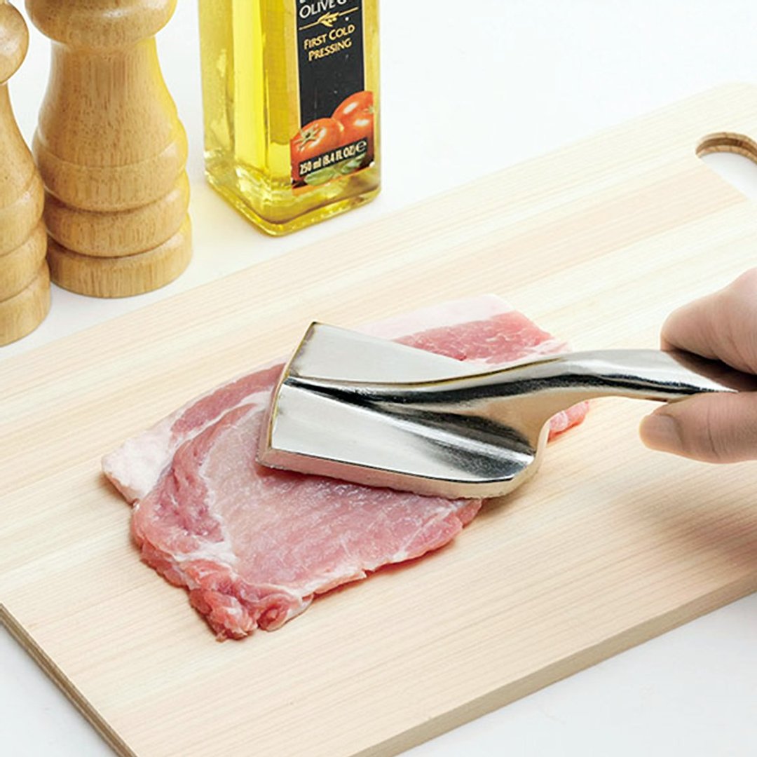 家事问屋日本制铁制多用途捣肉槌 - 厨房用具 - 其他金属 银色