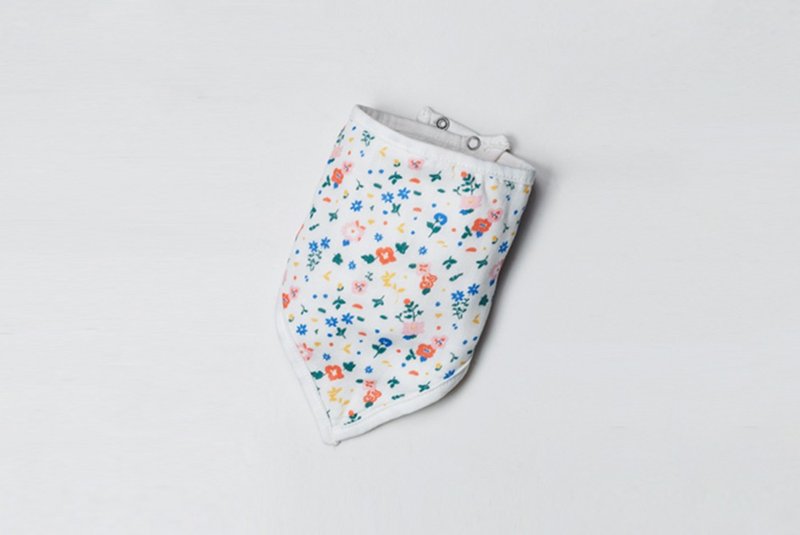 Organic B 有机比比 弥月礼婴儿有机棉纱围兜/口水巾-缤纷花漫漫 - 围嘴/口水巾 - 棉．麻 