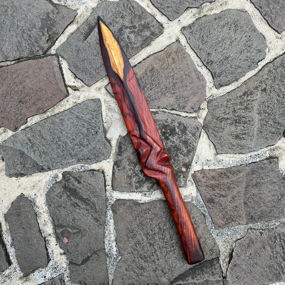 我贩剑　魔剑　超心诸　手工木剑　艺术木刀　妖刀　Art bokken - 摆饰 - 木头 红色