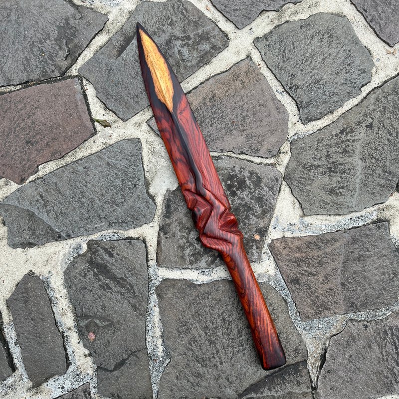 我贩剑　魔剑　超心诸　手工木剑　艺术木刀　妖刀　Art bokken - 摆饰 - 木头 红色