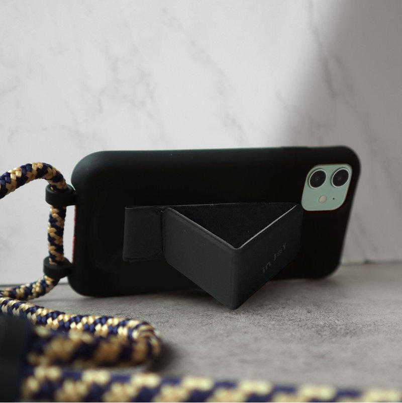 iPhone 17/16/SE3 可拆式Urban Colourful 神秘黑 背绳防摔手机 - 手机壳/手机套 - 塑料 黑色