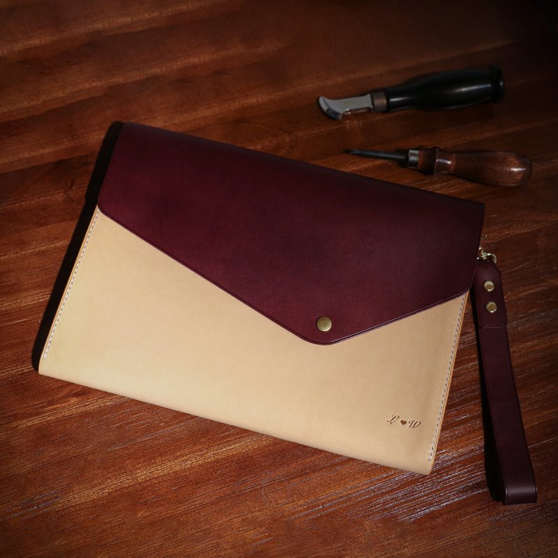 【定制化礼物【iPad平板、笔电收纳包 保护套 手拿包 信封包】 Mi - 平板/电脑保护壳 - 真皮 多色