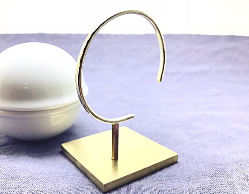 水波手环【LBS1025】纯银手环.手作.刻字.男生手环.女生手环 - 手链/手环 - 其他金属 灰色