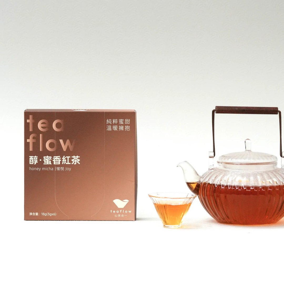 心茶合一 台湾原叶茶包【醇蜜香 6 入茶包礼盒】坪林 三角红茶包 - 茶 - 新鲜食材 粉红色