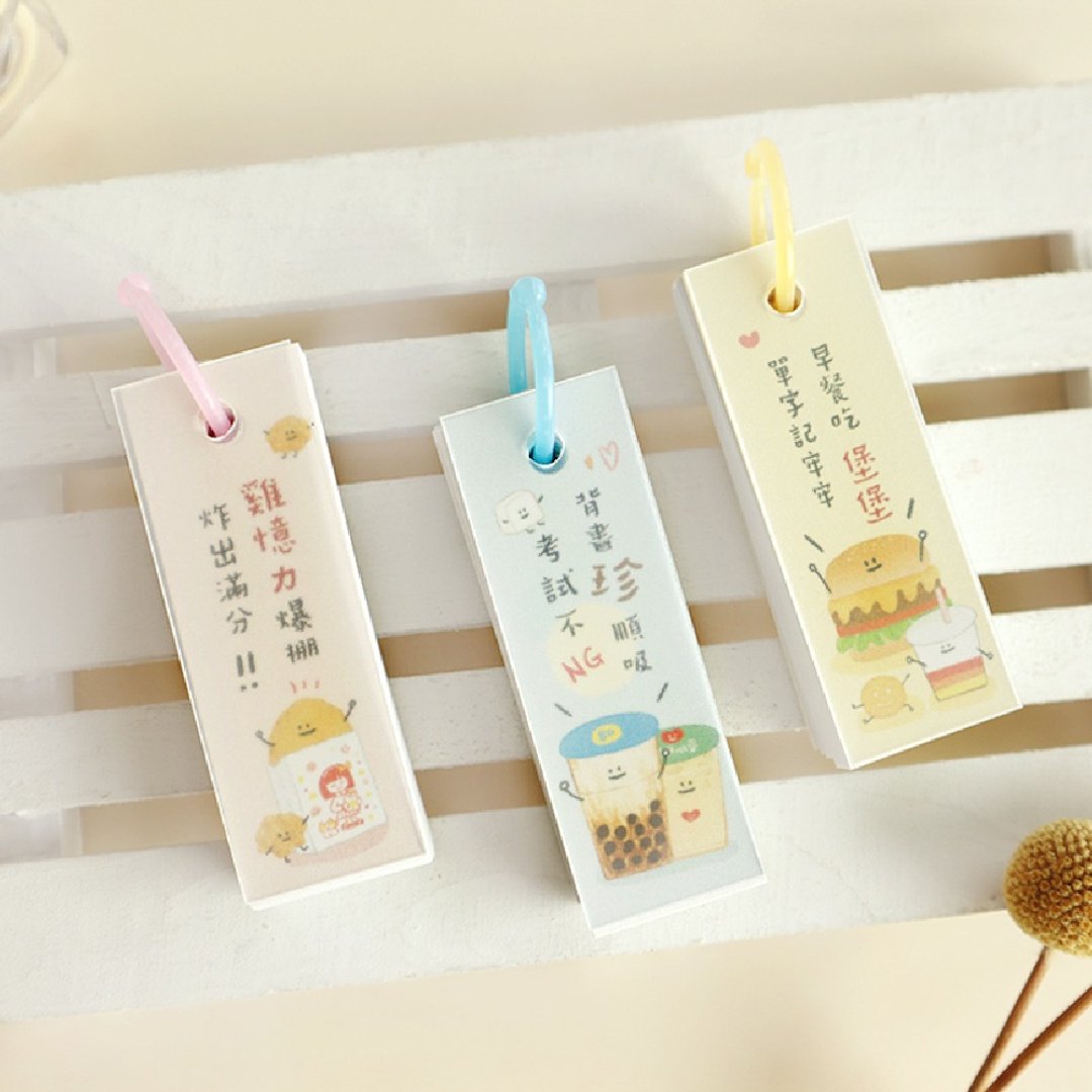 哩哩扣扣 / 单字卡 - 迷你 (3 图) SEM-52 单字卡 备忘录 便条本 - 便条纸/标签贴 - 纸 
