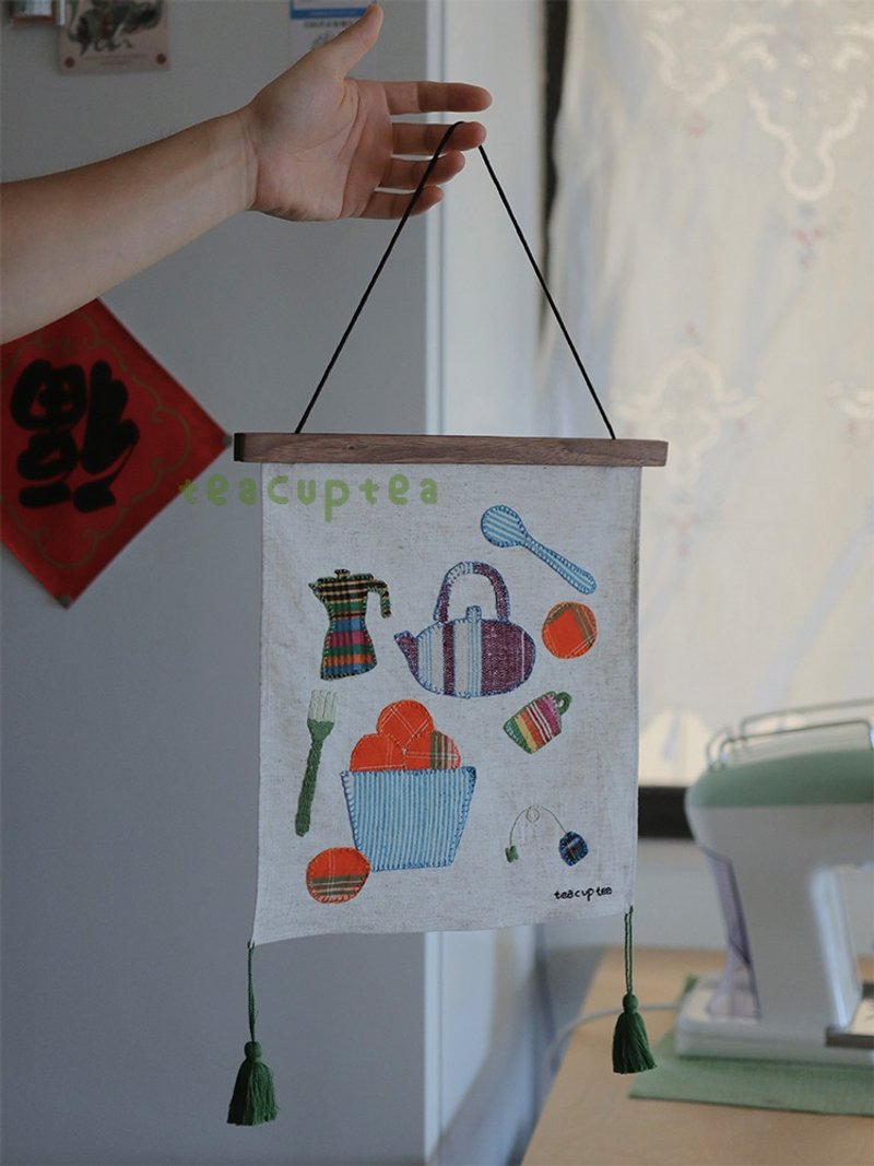 手工刺绣挂轴挂画装饰画 生活小物工艺品/DIY材料包 - 编织/刺绣/羊毛毡/裁缝 - 棉．麻 多色