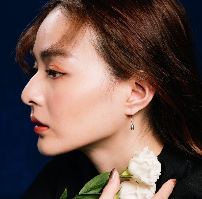 晨露系列 / 晨露耳环 / 银饰 礼物 - 耳环/耳夹 - 其他金属 银色