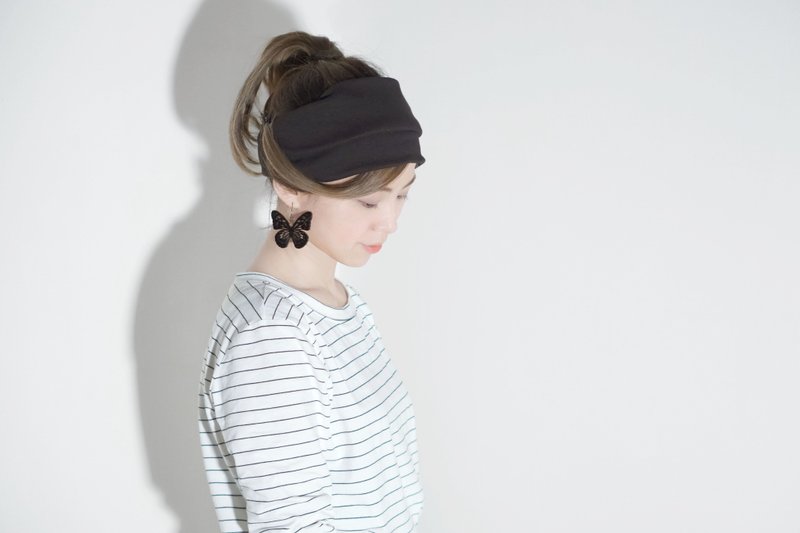 螺纹头戴<中性> - 帽子 - 其他材质 黑色