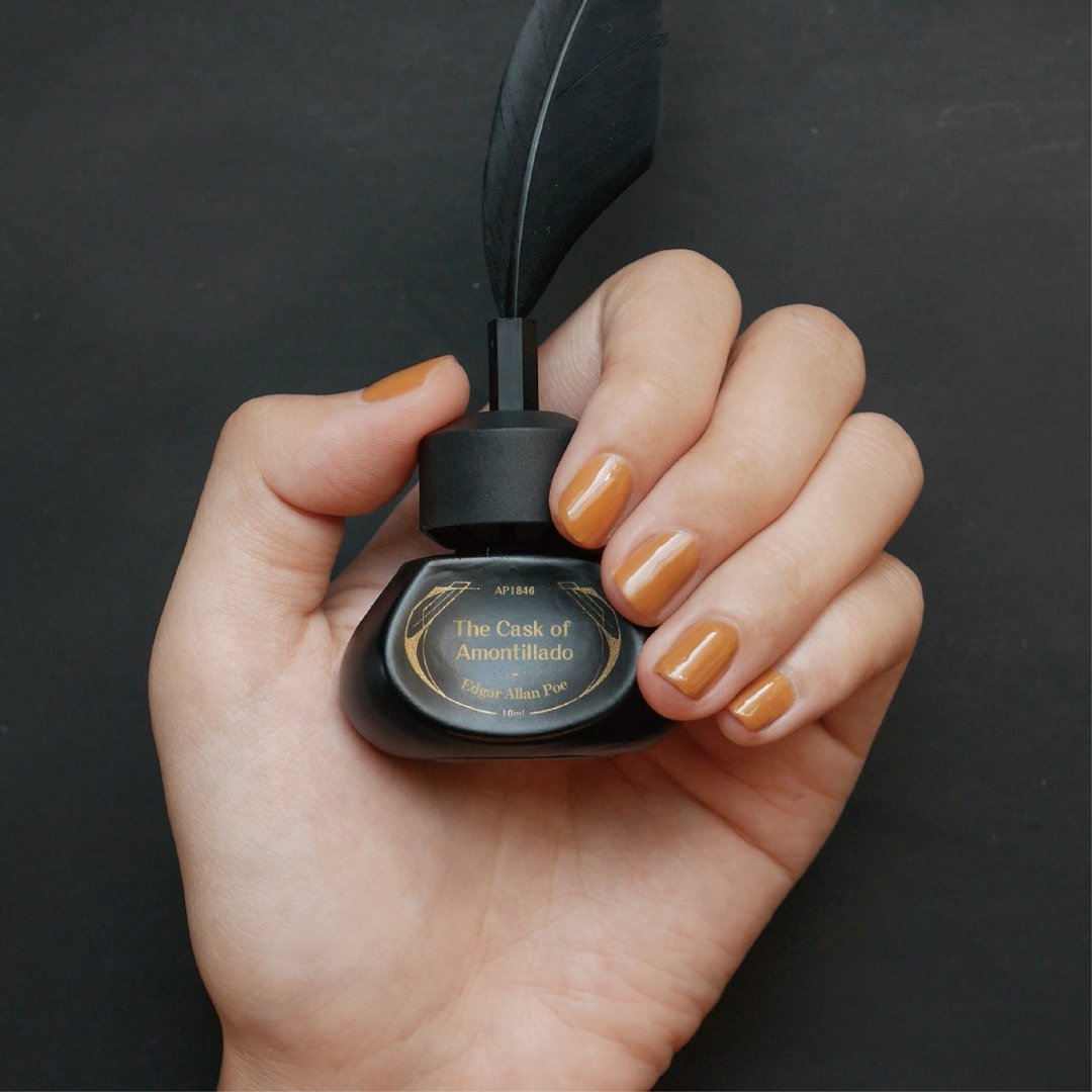 AP1846 Amontillado barrel gel nail - 指甲油/指甲贴 - 其他材质 橘色