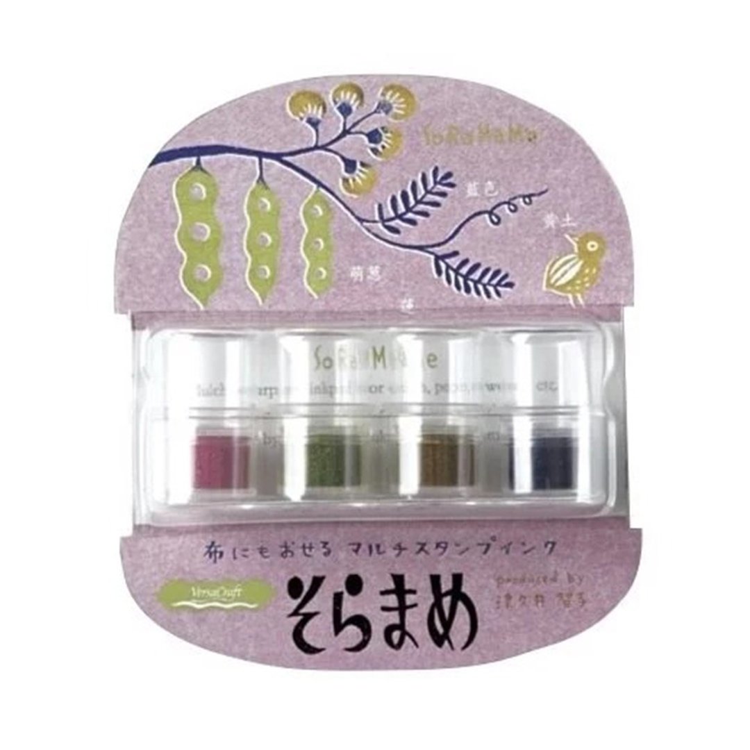 【TSUKINEKO 日本月猫】豆子布用4色印台 高地色 - 插画/绘画/写字 - 塑料 多色