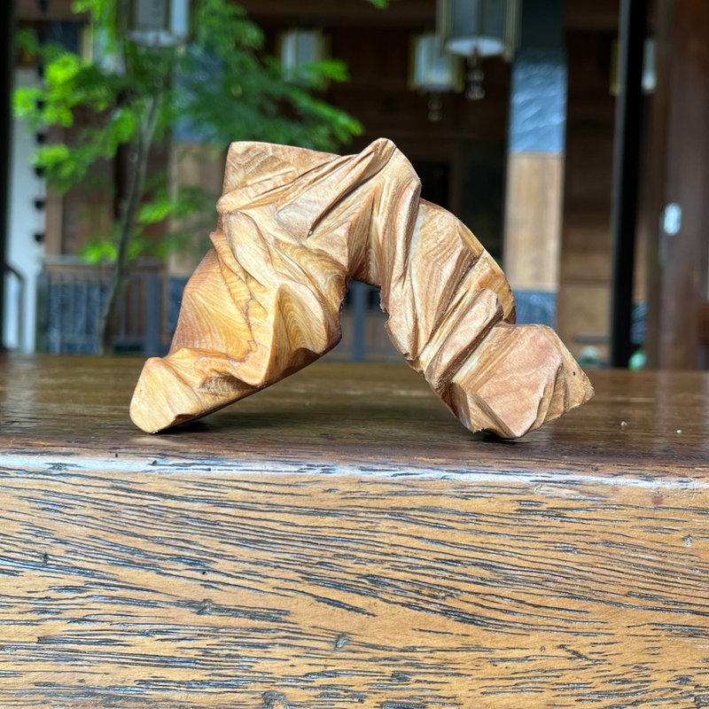 心流光罅 VIII　木雕摆件　艺术件 - 摆饰 - 木头 咖啡色