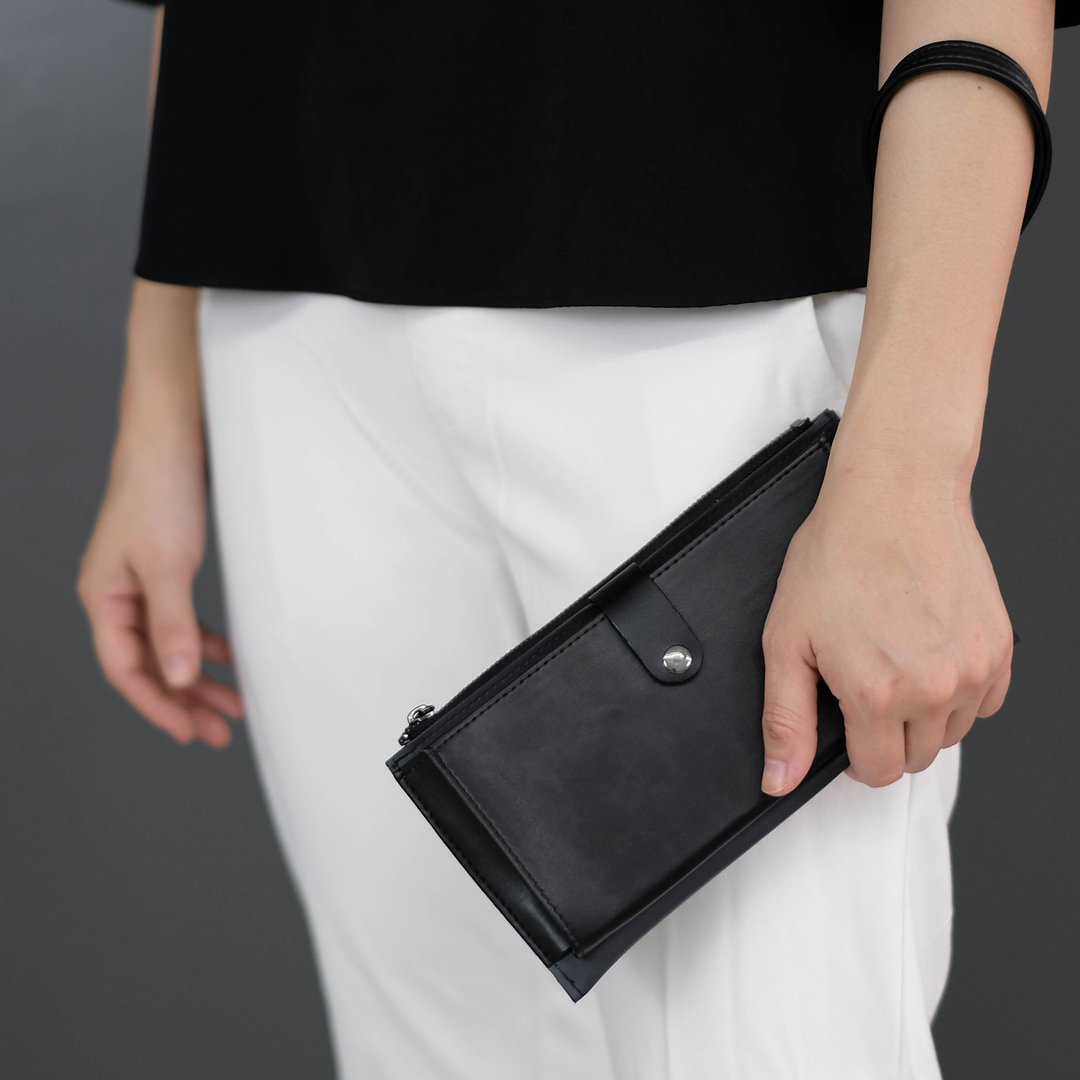 HIDDEN Wallet M 钱包 - 黑色玛瑙 - 笔记本/手帐 - 乳胶 黑色